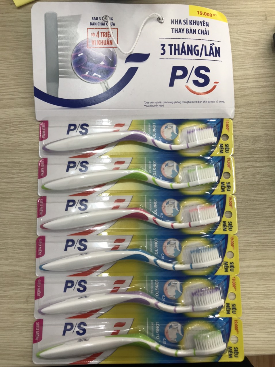 Combo 6 Bàn chải P/S lông tơ siêu mềm