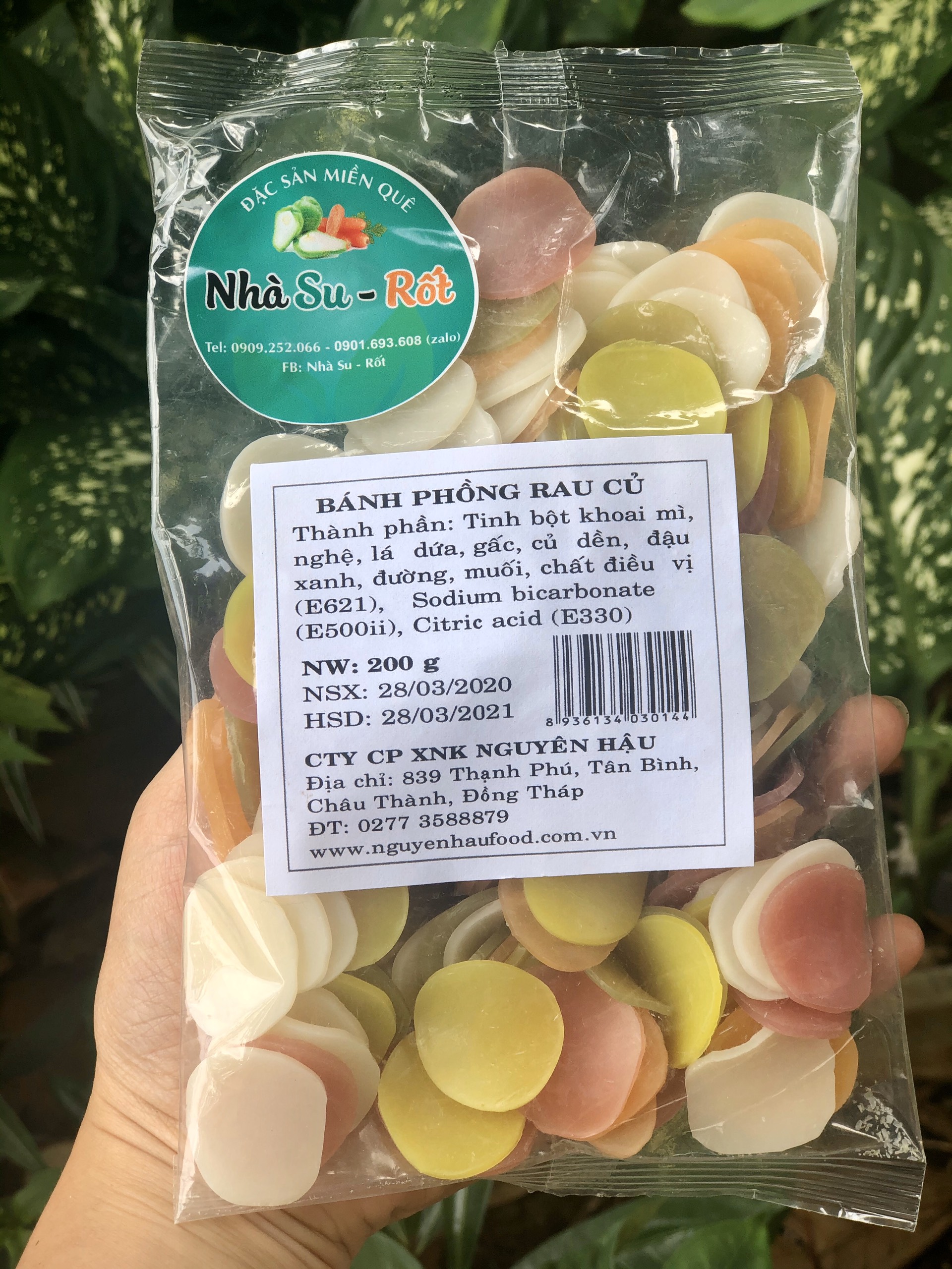 COMBO 2 GÓI BÁNH PHỒNG TÔM RAU CỦ 200G/GÓI