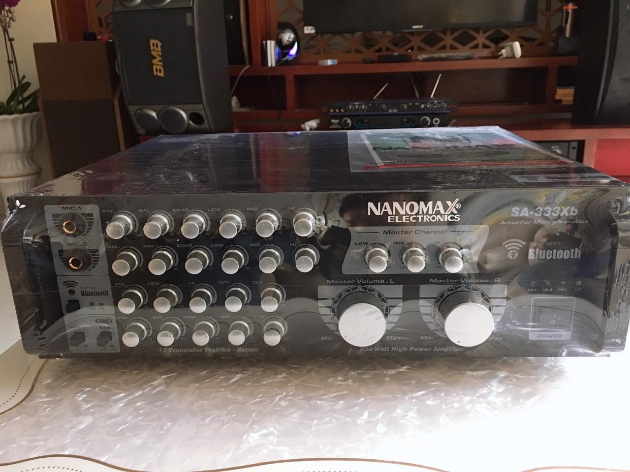 Amply karaoke NANOMAX SA-333XB (12 SÒ) kết nối bluetooth