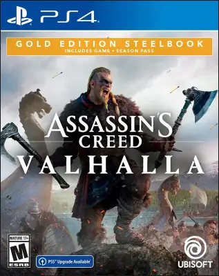 [HCM][PS4-US] Đĩa game Assassin Creed Valhalla Gold Steelbook Edition - PlayStation 4