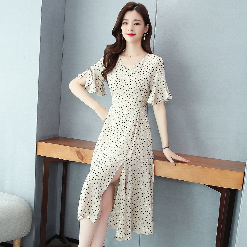 Đầm nữ chấm bi xinh xắn thiết kế cột nơ siêu xinh " thời trang nữ cao cấp "