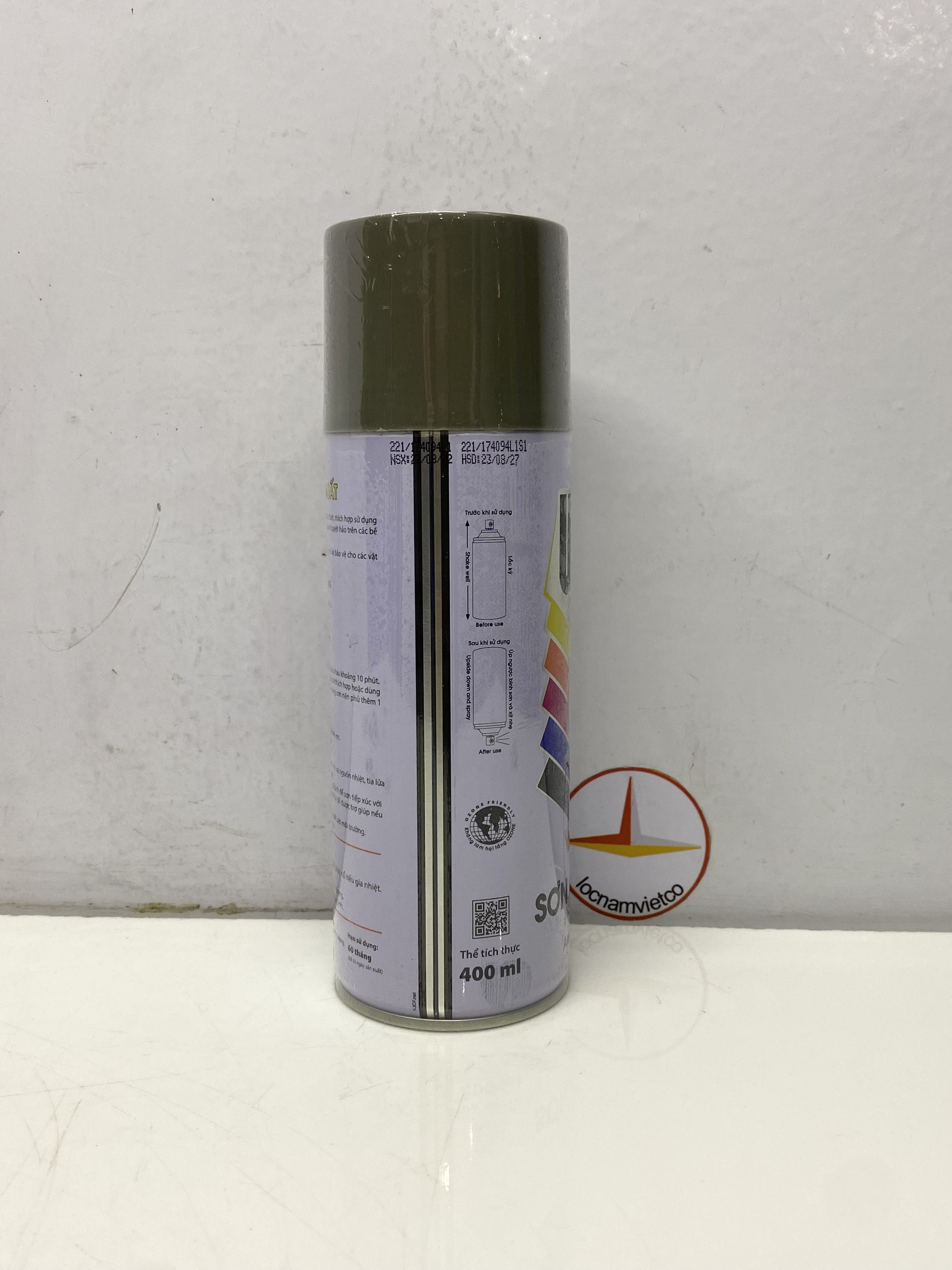 Sơn phun, sơn xịt Win màu xám sáng 221 400ml