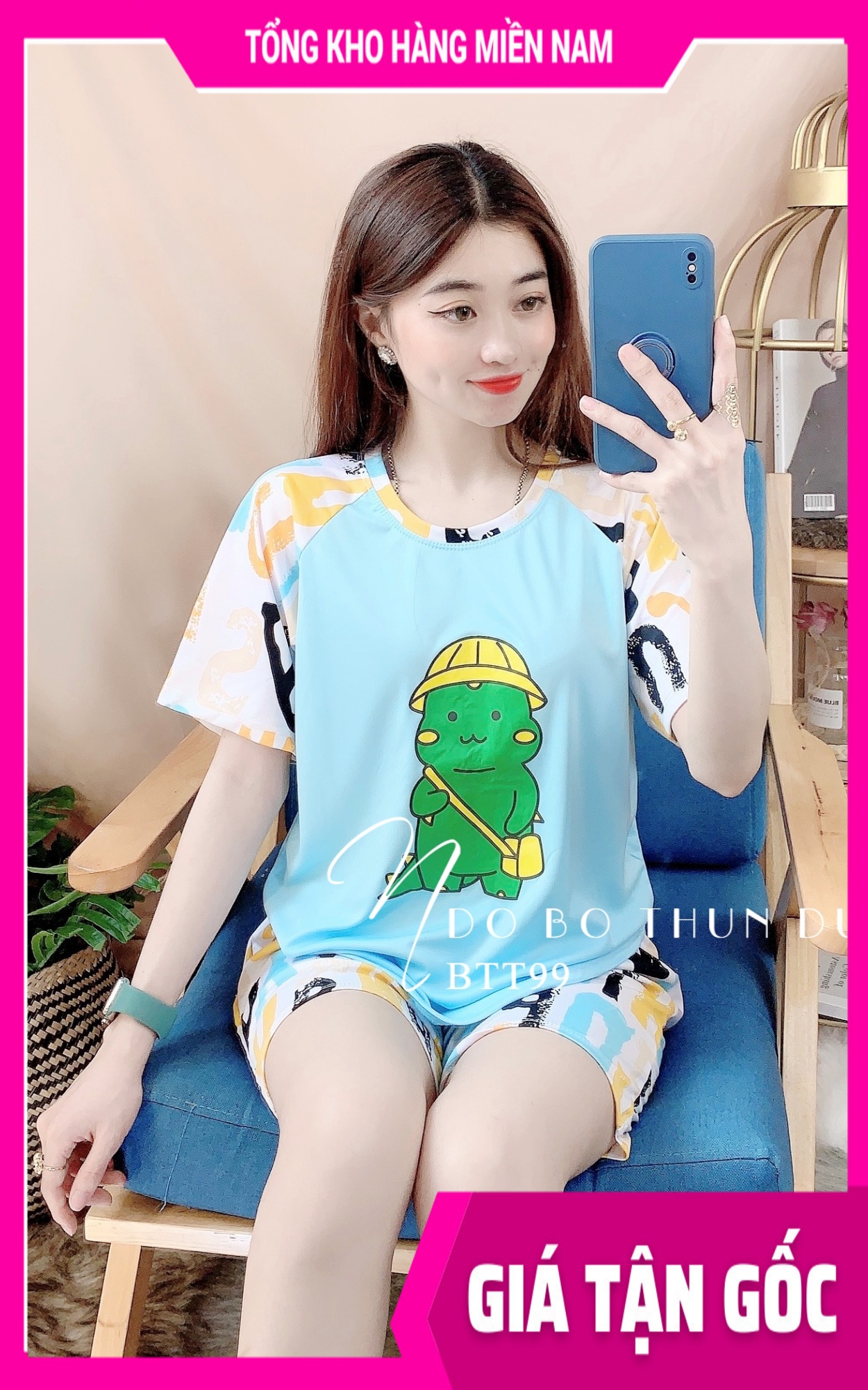 Đồ bộ thun nữ mặc nhà 🎀 đồ bộ thun đùi in hình cực xinh btt99 🎀 ảnh thật 🎀 đồ bộ nữ 🎀 đồ vộ mặc nhà 🎀 bộ đùi sọc 🎀