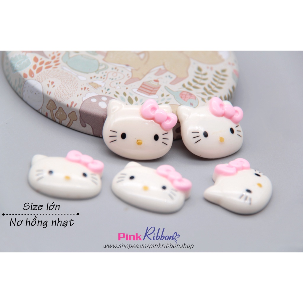 Charm hình nhựa mèo Hello Kitty các cỡ