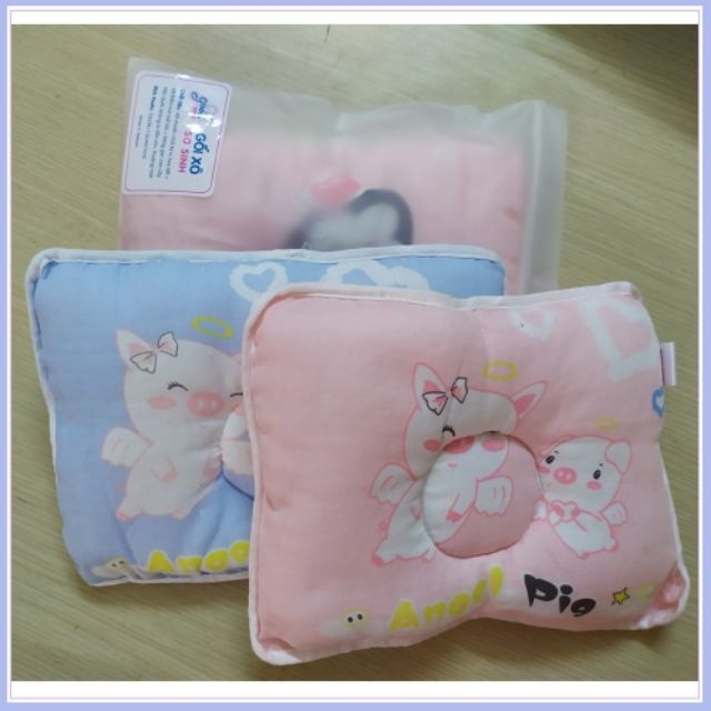Gối xô sơ sinh siêu mềm mại goodmama cho bé