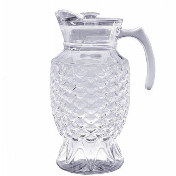 1 piece glass vase set + 6 PCs luxury fish scales-2 liter thick glass water tank new model fish fin.