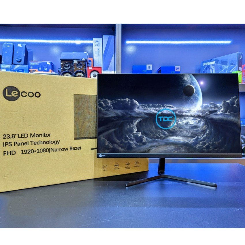 Màn hình máy tính lenovo 24 inch lecoo b2412 | tấm nền ips | tần số 75hz | full hd 1920 x 1080 | tràn viền 3 cạnh