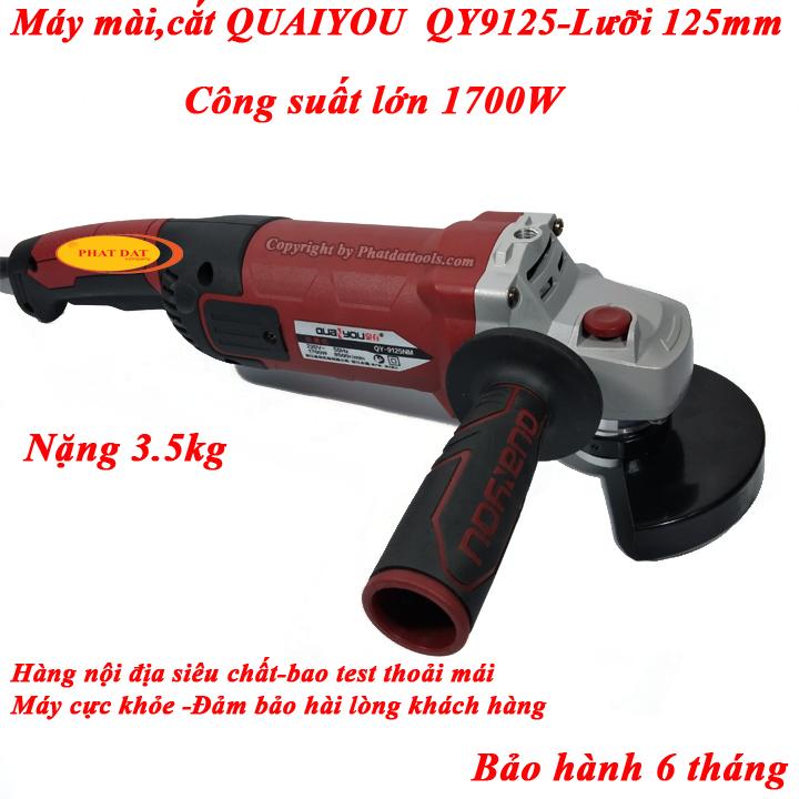 Máy Mài Cắt Đa Năng Cớ Lớn QUAIYOU QY9125 1700W-BH 6 Tháng