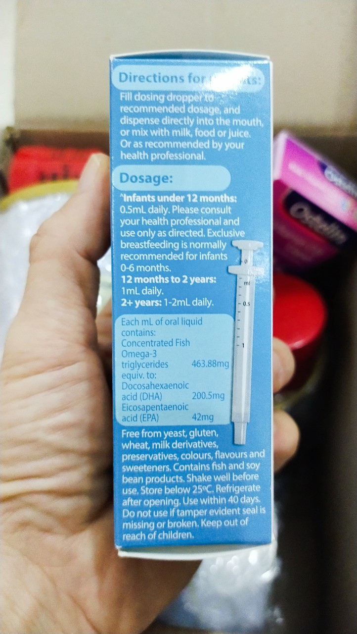 [HCM]Date 2027-DHA dạng giọt Nature’s Way Kid Smart DHA Drops 20ml Úc