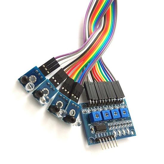 Module hồng ngoại v4 - dò đường phát hiện màu đen-trắng