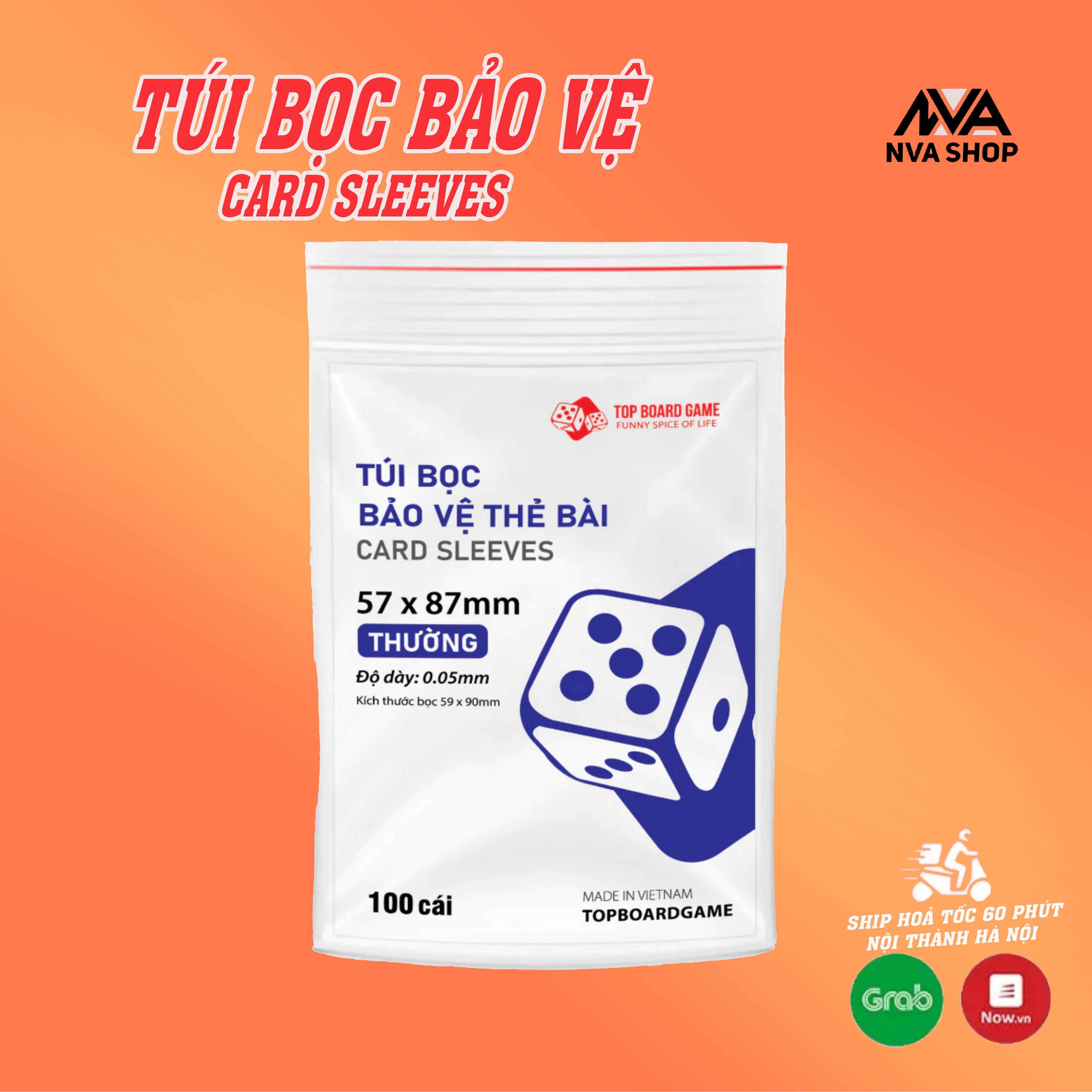 Túi bọc sleeve bảo vệ thẻ bài card ( 5,7x 8,7cm )