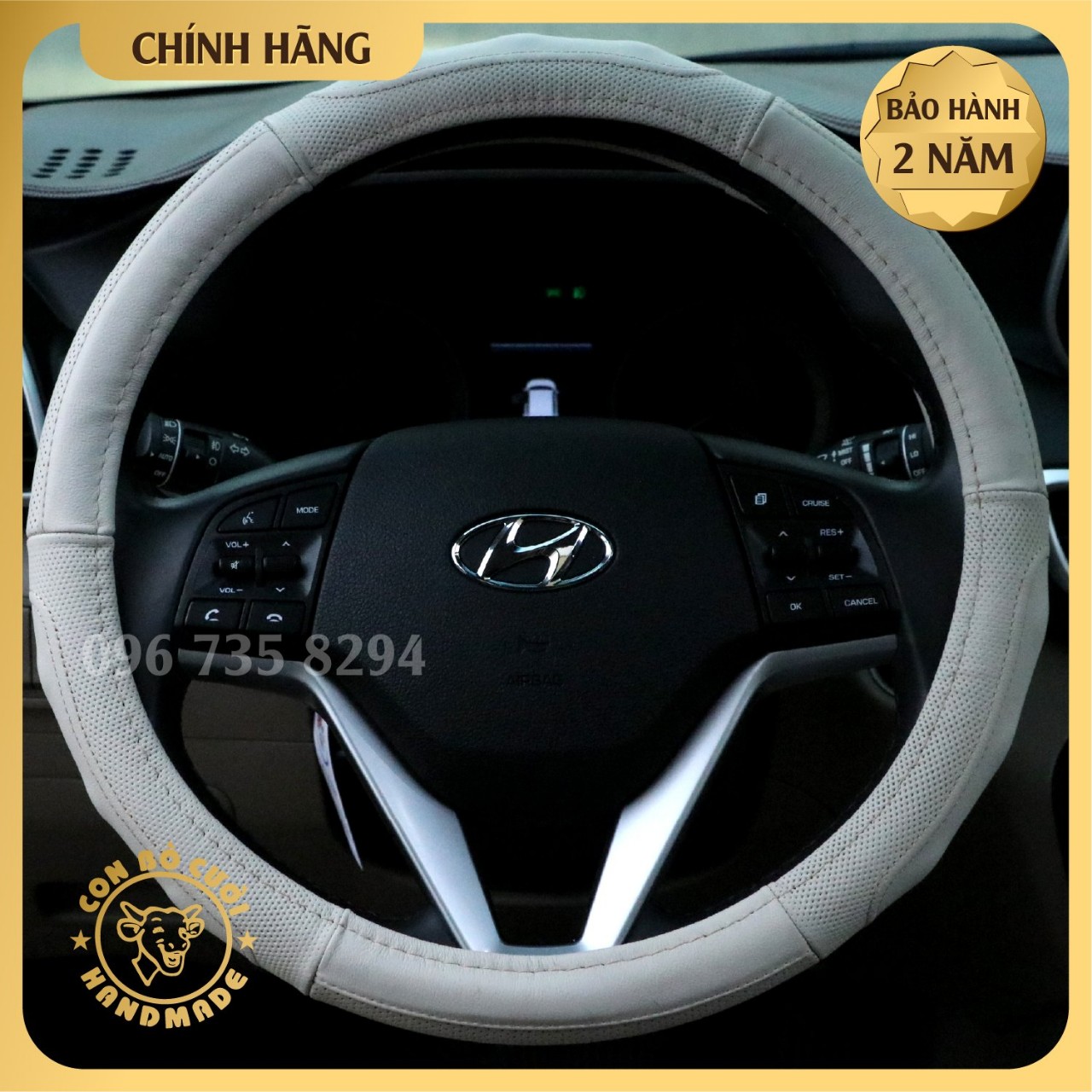BỌC VÔ LĂNG Ô TÔ BẰNG DA CỪU 100%