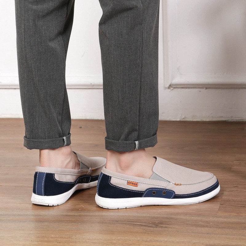 ♨﹍✕ CROCS Giày Lười Vải canvas Thời Trang Dành Cho Nam [14392]
