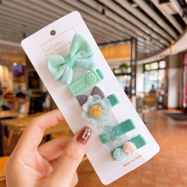 Set 5 Kẹp Tóc Nơ Xinh Xắn Cho Bé Gái