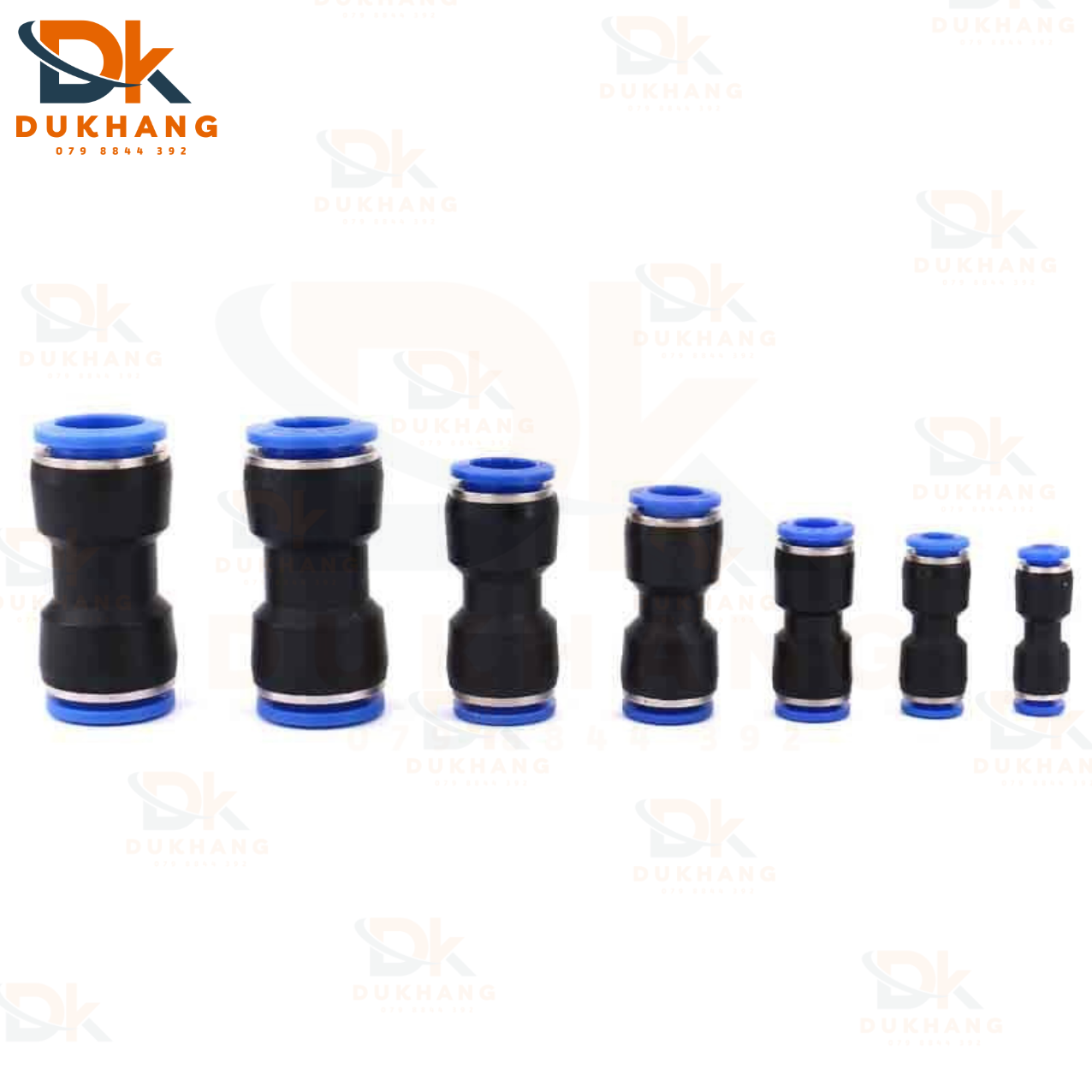 Nối 2 đầu ống khí nén PU