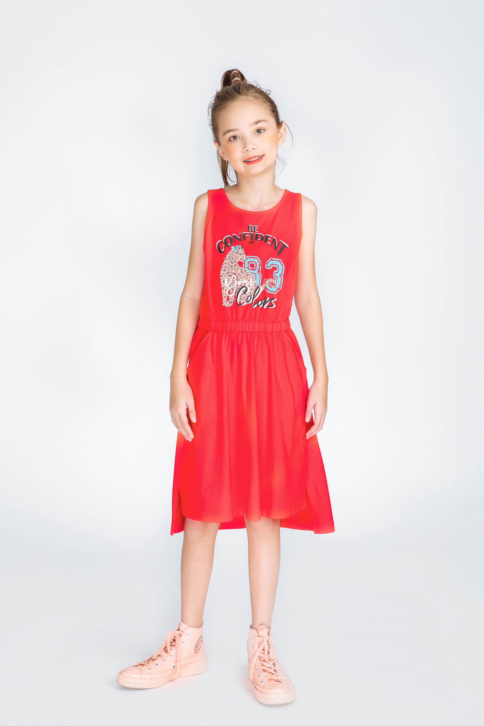 Áo Đầm Bé Gái MDK- Printed easy dress