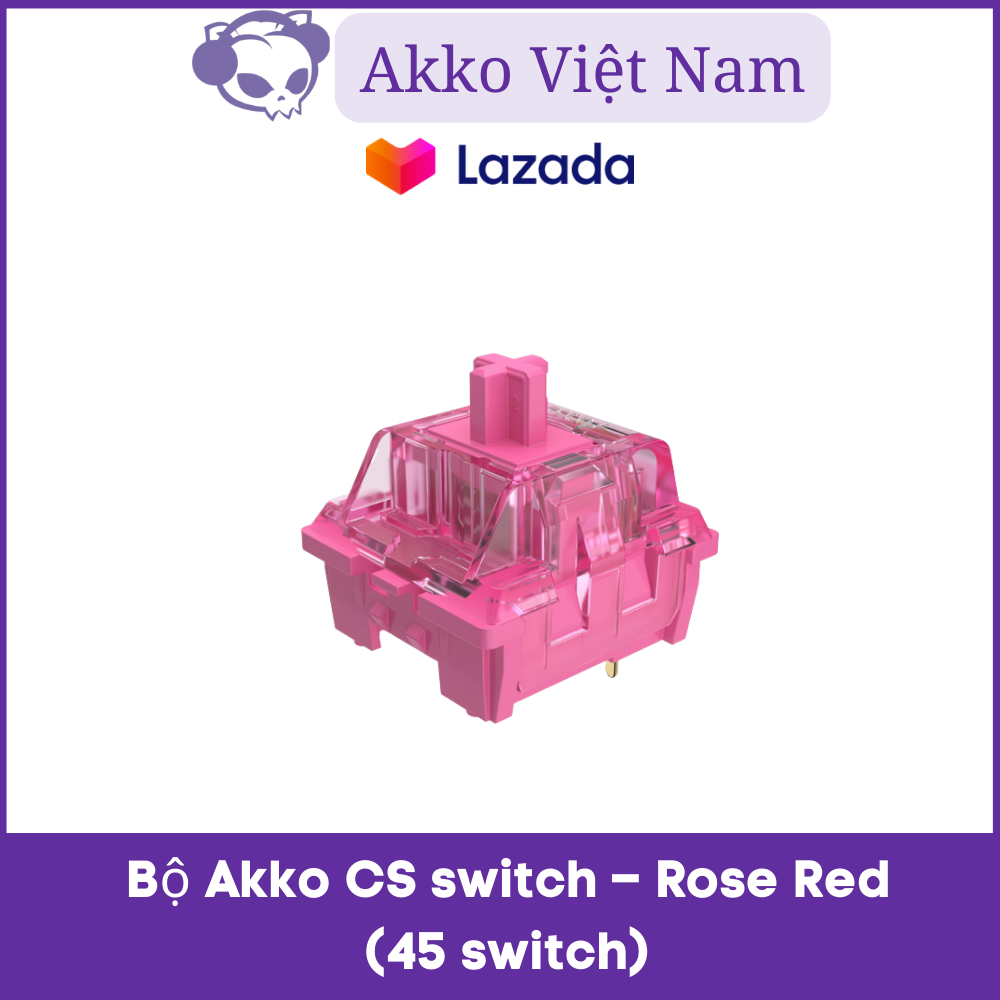 Bộ Switch bàn phím cơ AKKO CS switch – AKKO CS switch – Rose Red (45 switch)