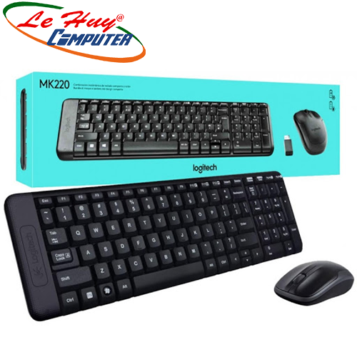 Bộ bàn phím chuột không dây Logitech MK220