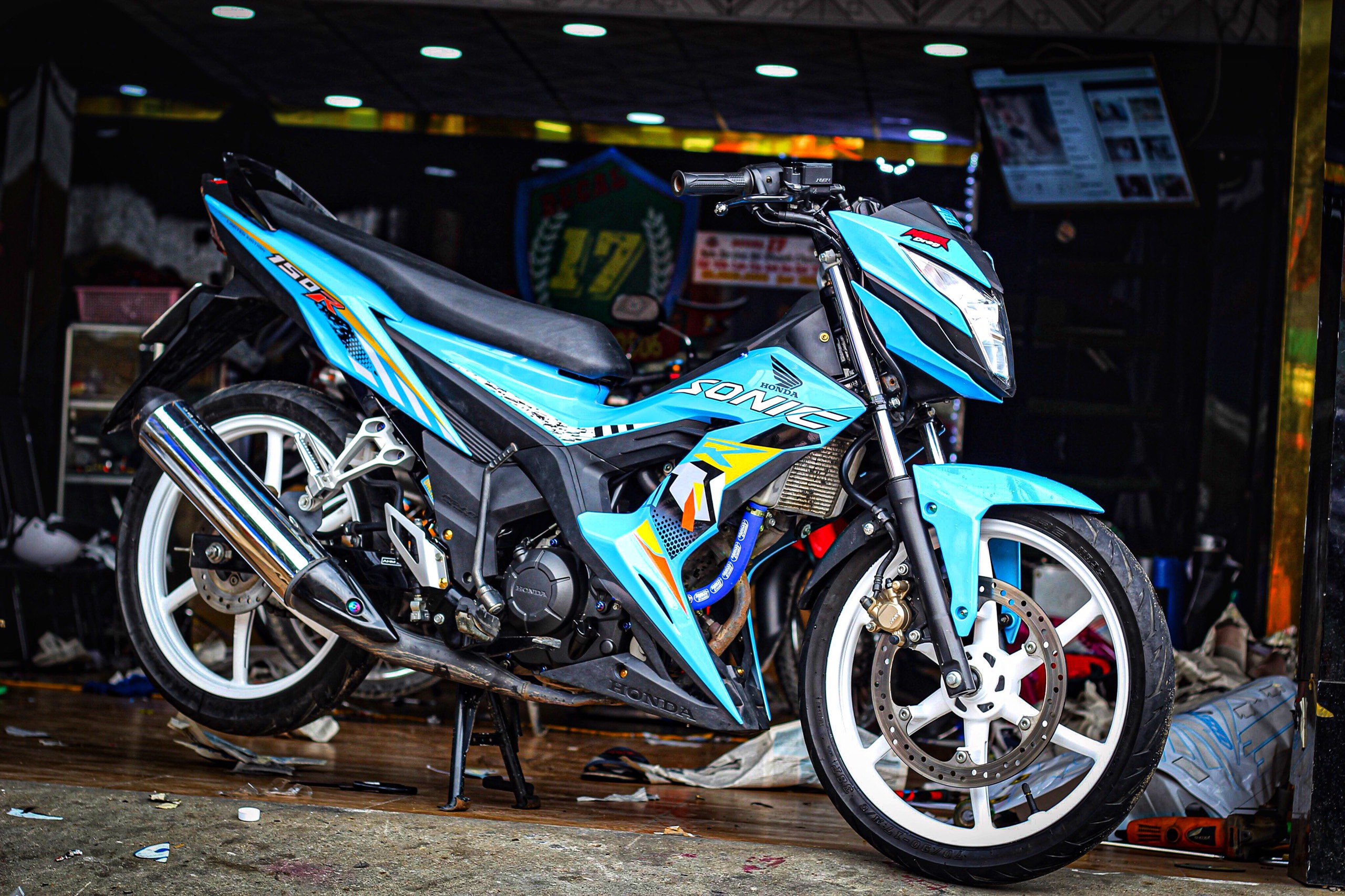 Tem Sonic 150R Xanh Da Trời - Tem Chuẩn Hình