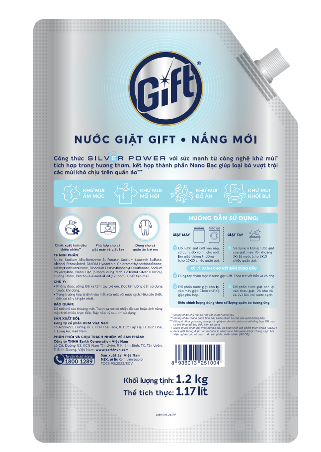 Nước giặt Gift Nắng Mới