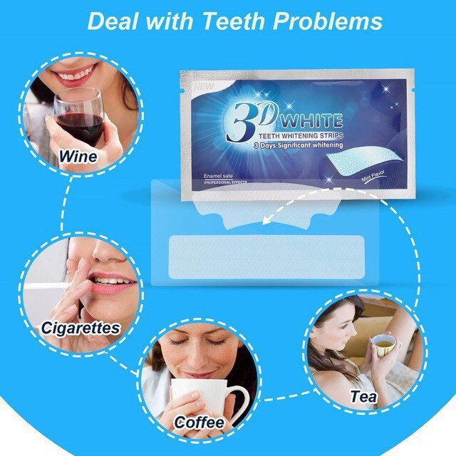 Practical high quality 3D teeth whitening patch