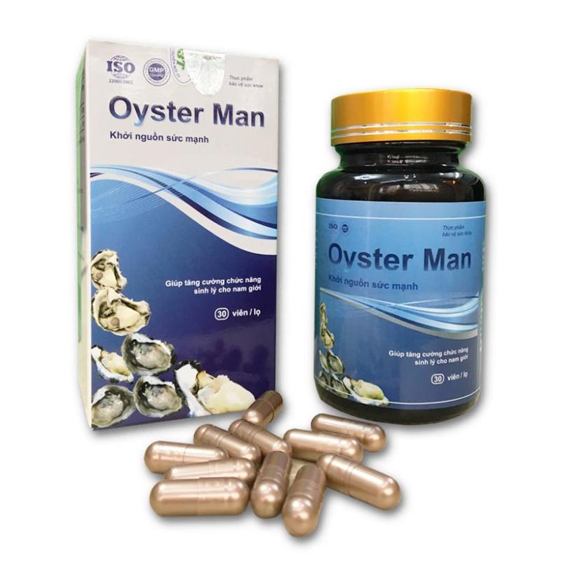 Tinh Chất Hàu Oyster Man (Hộp 30 Viên) - Thực phẩm chức năng tăng cường sinh lý nam giới cao cấp
