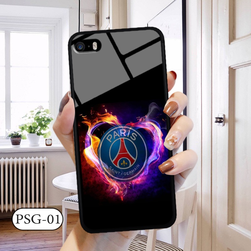 Ốp kính 3D IPHONE 5SE - in biểu tượng đội bóng