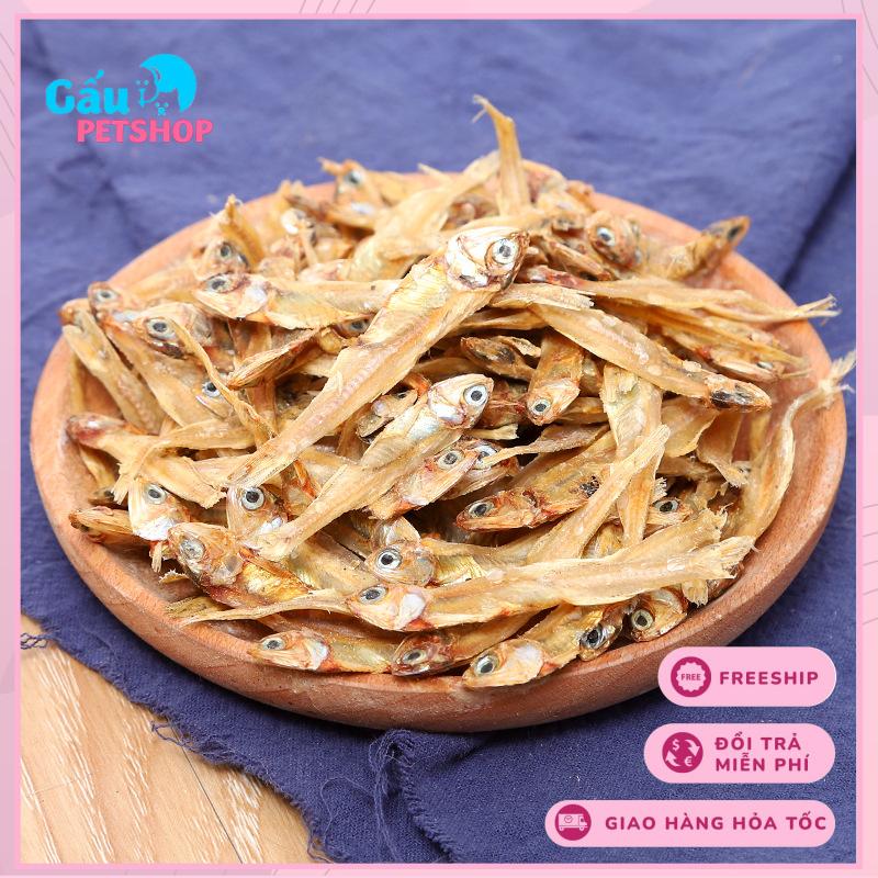 Snack cá cơm sấy khô cho chó mèo - gói 50/100g