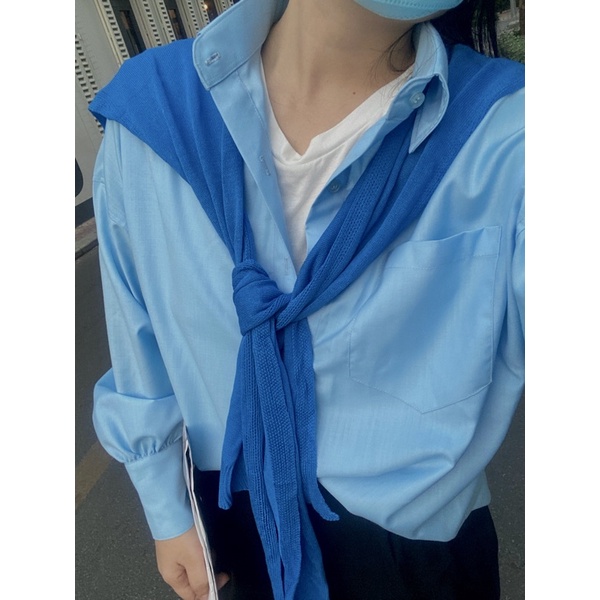 Áo sơ mi nữ SATHY oversize cao cấp