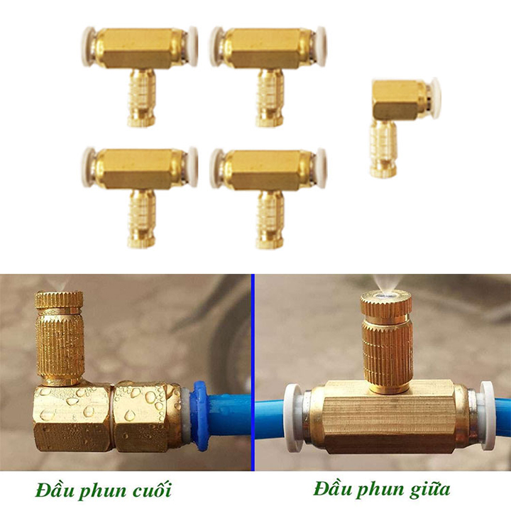 Combo 10 bộ béc phun sương số 1,2,3