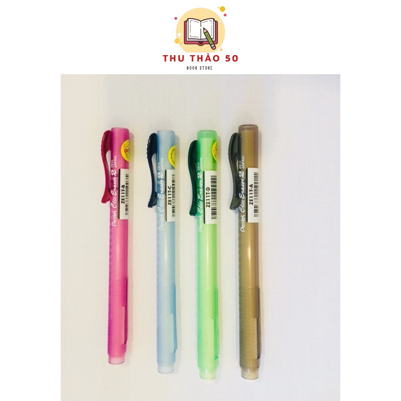 Gôm đẩy bút gôm tẩy pentel ze11t: 1 cây .
