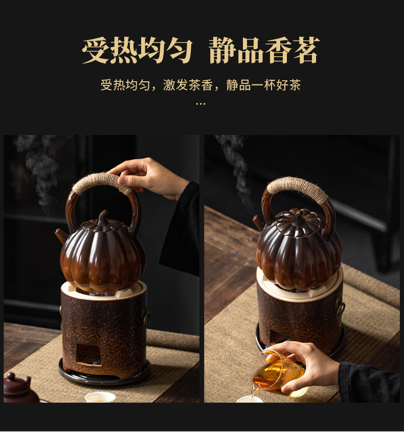 Ấm, Bếp Bằng Sứ Dùng Đun Nước Pha Trà