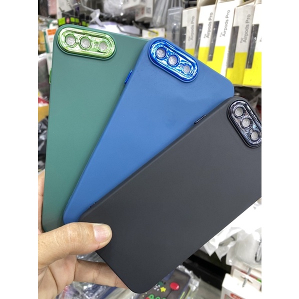 Ốp lưng iPhone 7plus /8Plus dẻo màu viềng vuông kiểu chống sốc