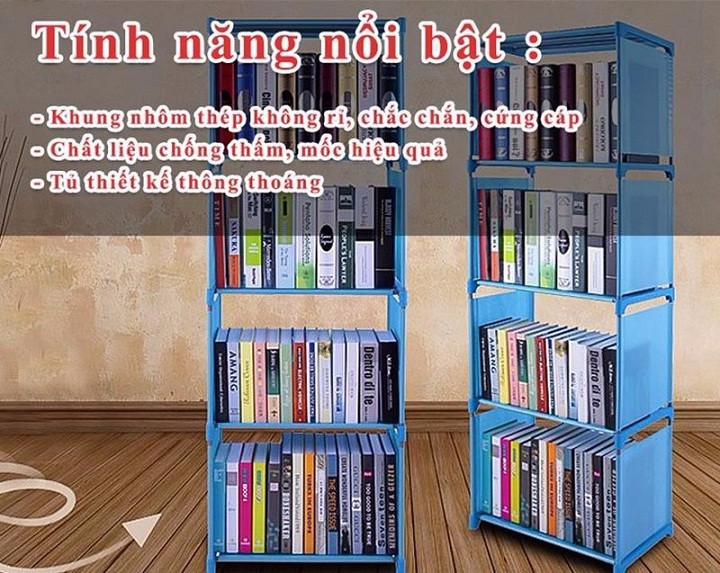 Kệ Sách 4 tầng
