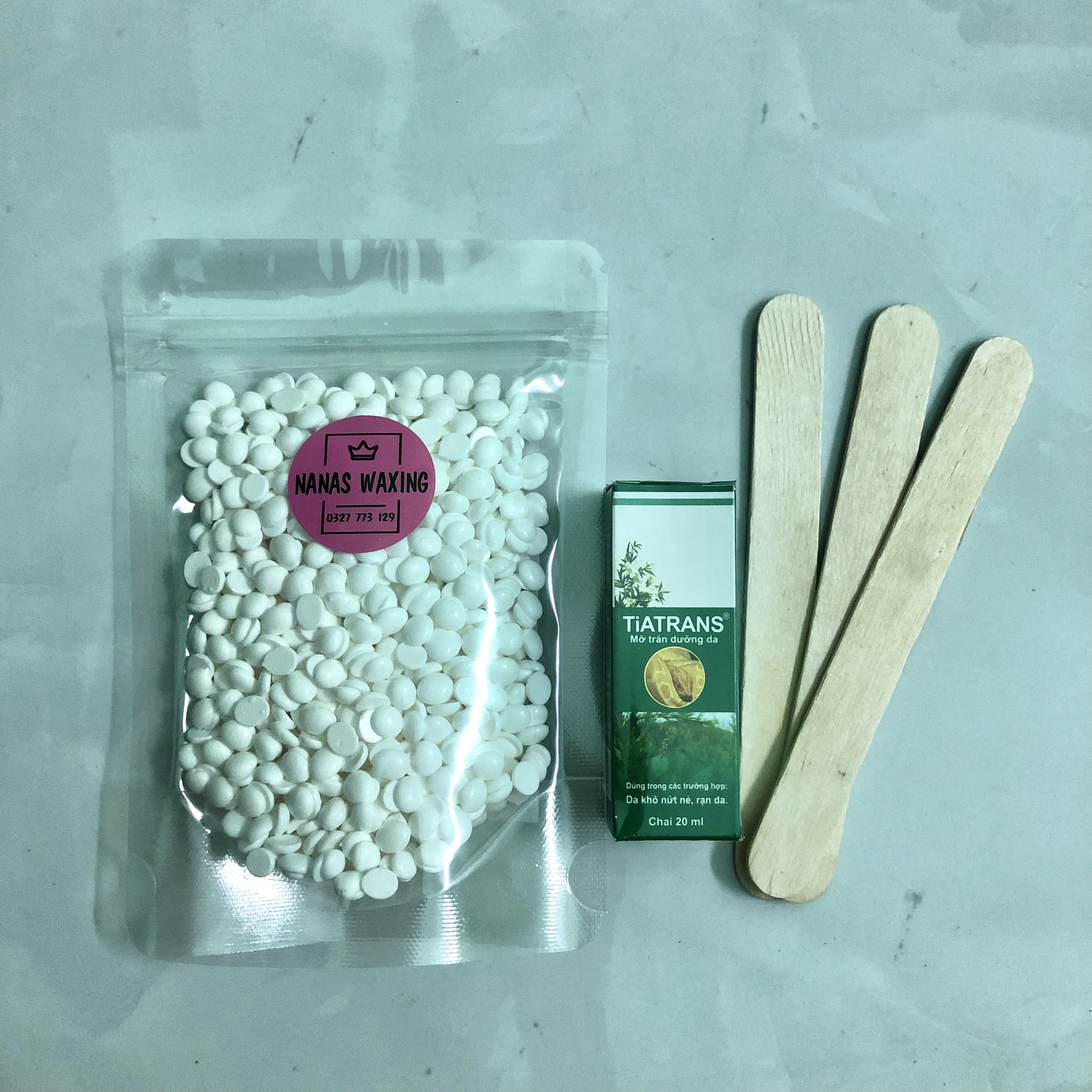 100G Sáp wax lông cao cấp + Mỡ trăn dưỡng da