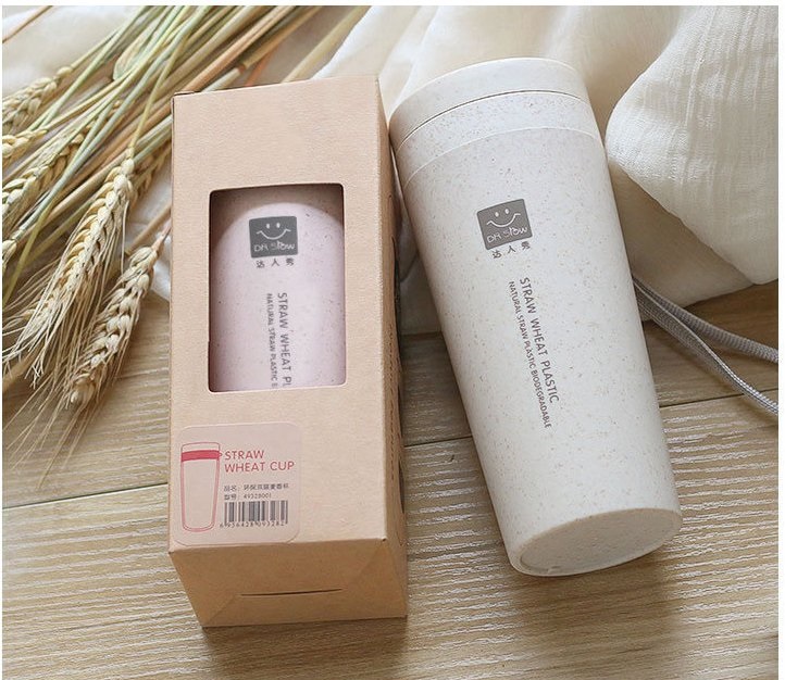 Bình giữ nhiệt lúa mạch có nắp đậy 300ml PAHADA LM01