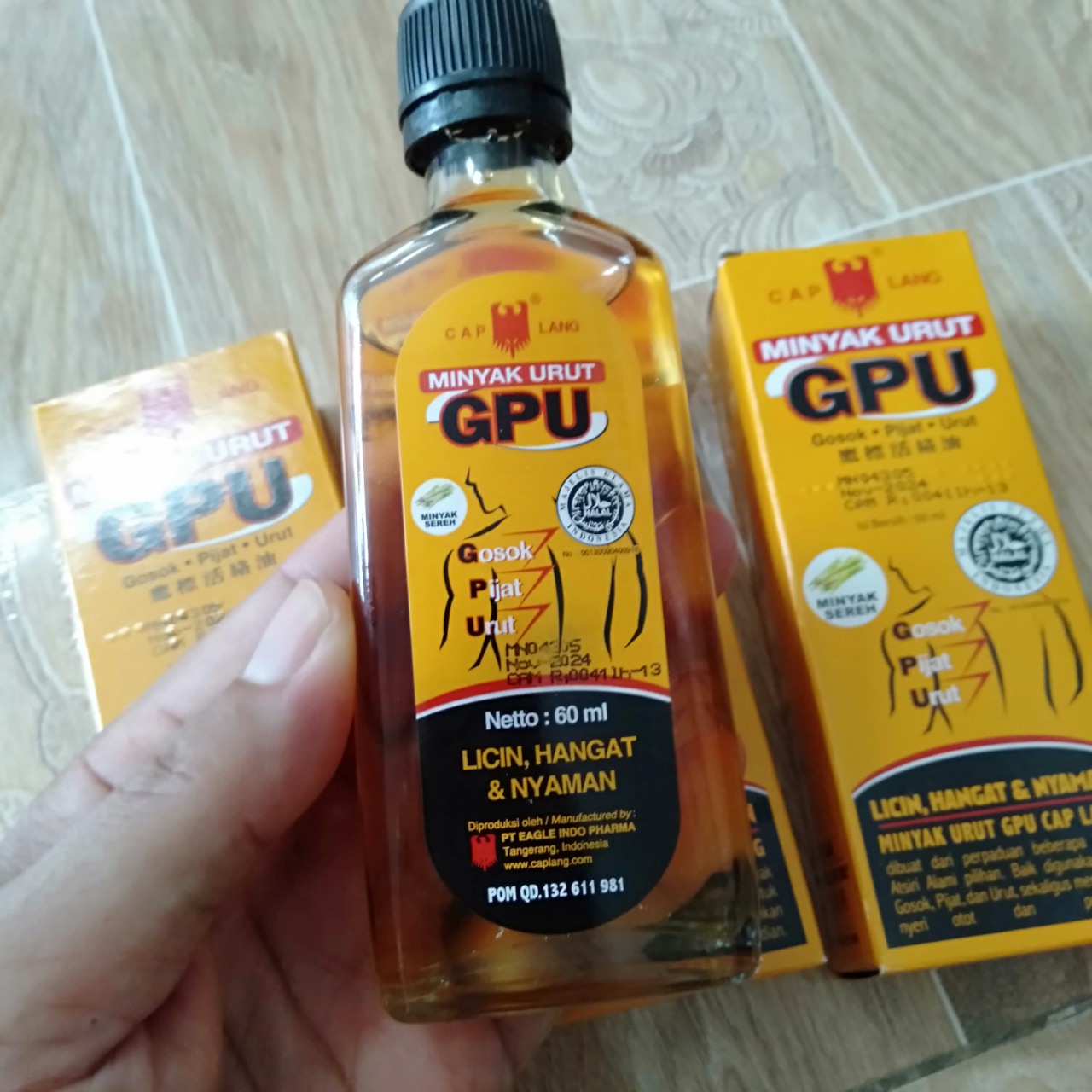 Dầu xoa bóp GPU 1 chai