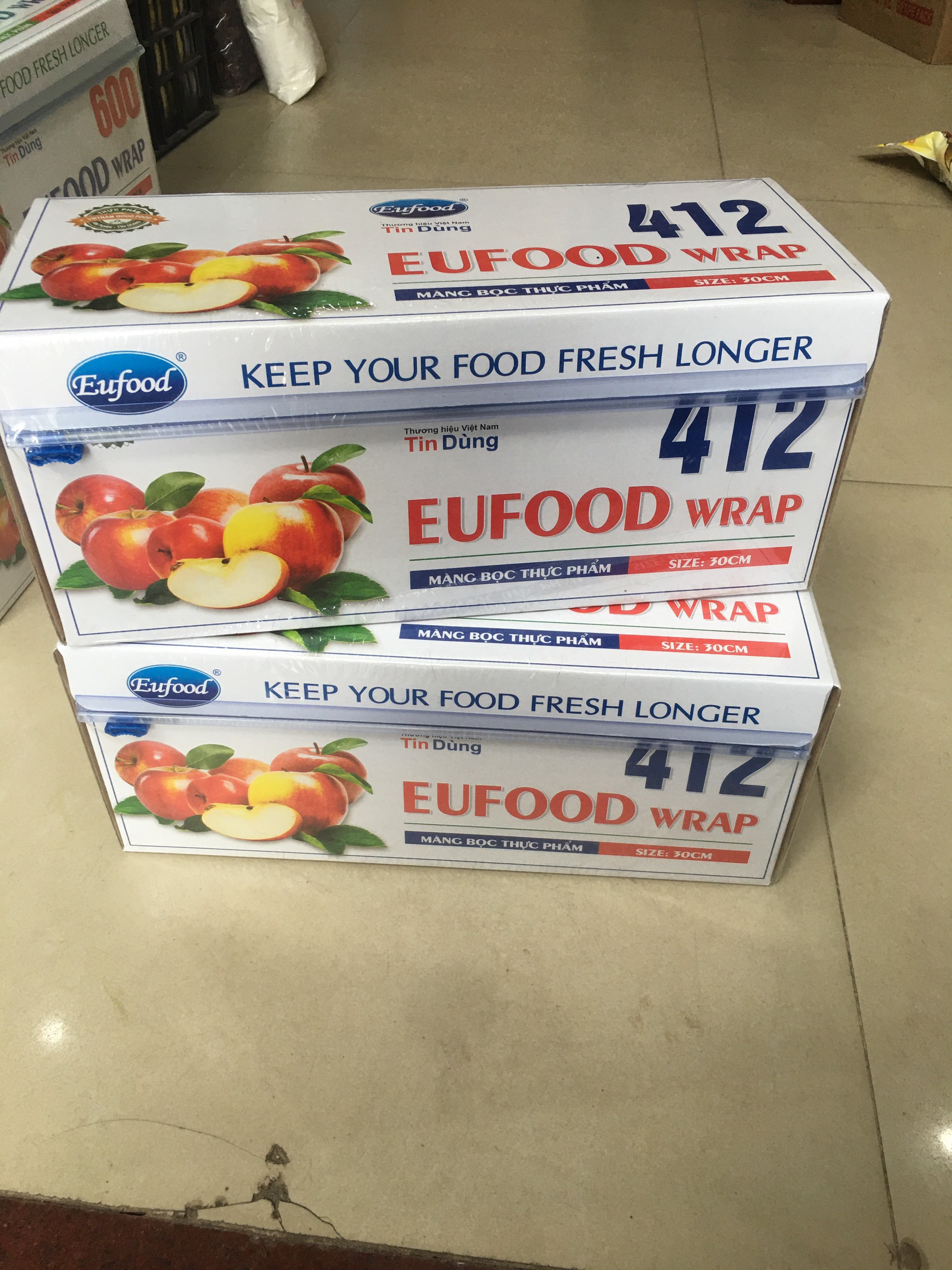 Màng Bọc Thực Phẩm EUFOOD Wrap 412 - Size 30cm x 300m