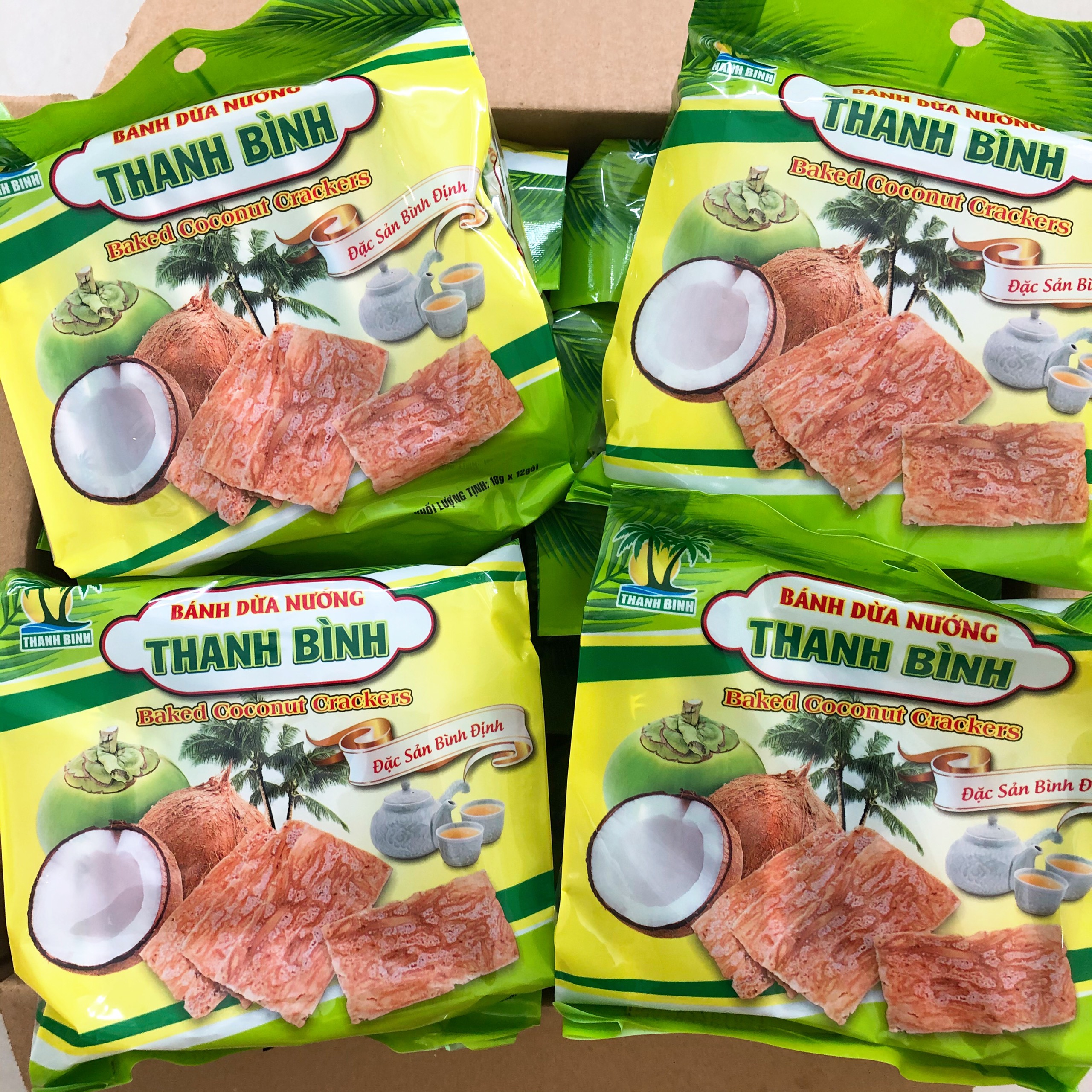 [ĐẶC SẢN BÌNH ĐỊNH] BÁNH DỪA NƯỚNG THANH BÌNH 180G
