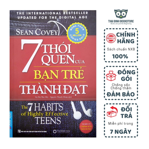 Sách - 7 Thói Quen Của Bạn Trẻ Thành Đạt (Khổ Lớn) (Tái Bản 2020) - Sean Covey - Thái Bình Bookstore