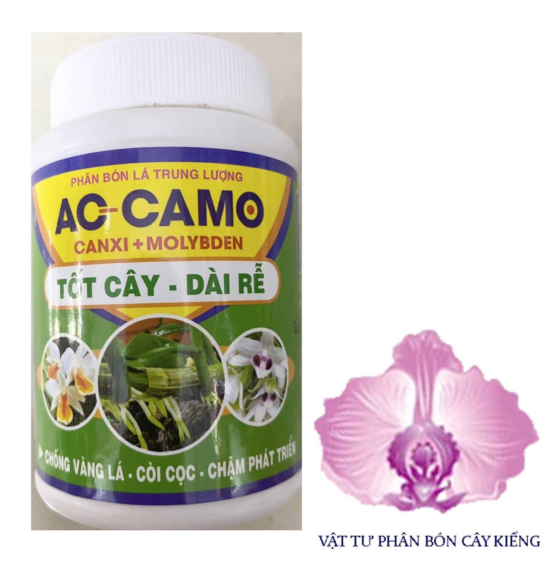 Phân bón ac-camo canxi+molybden chống vàng lá - còi cọc - chậm phát triển - #024a# 100g