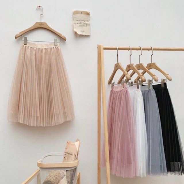 Chân váy lưới công chúa / tu tu / váy dài xoè / hai lớp