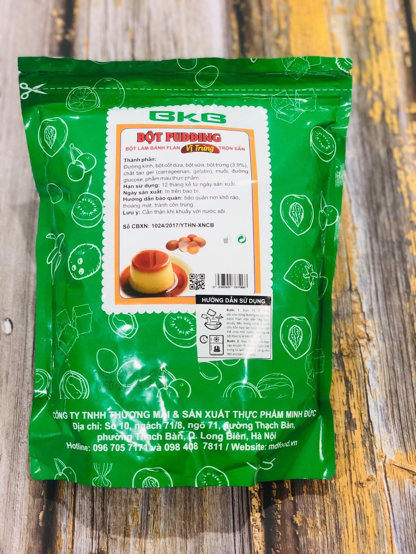 bột flan vị trứng bich 1kg