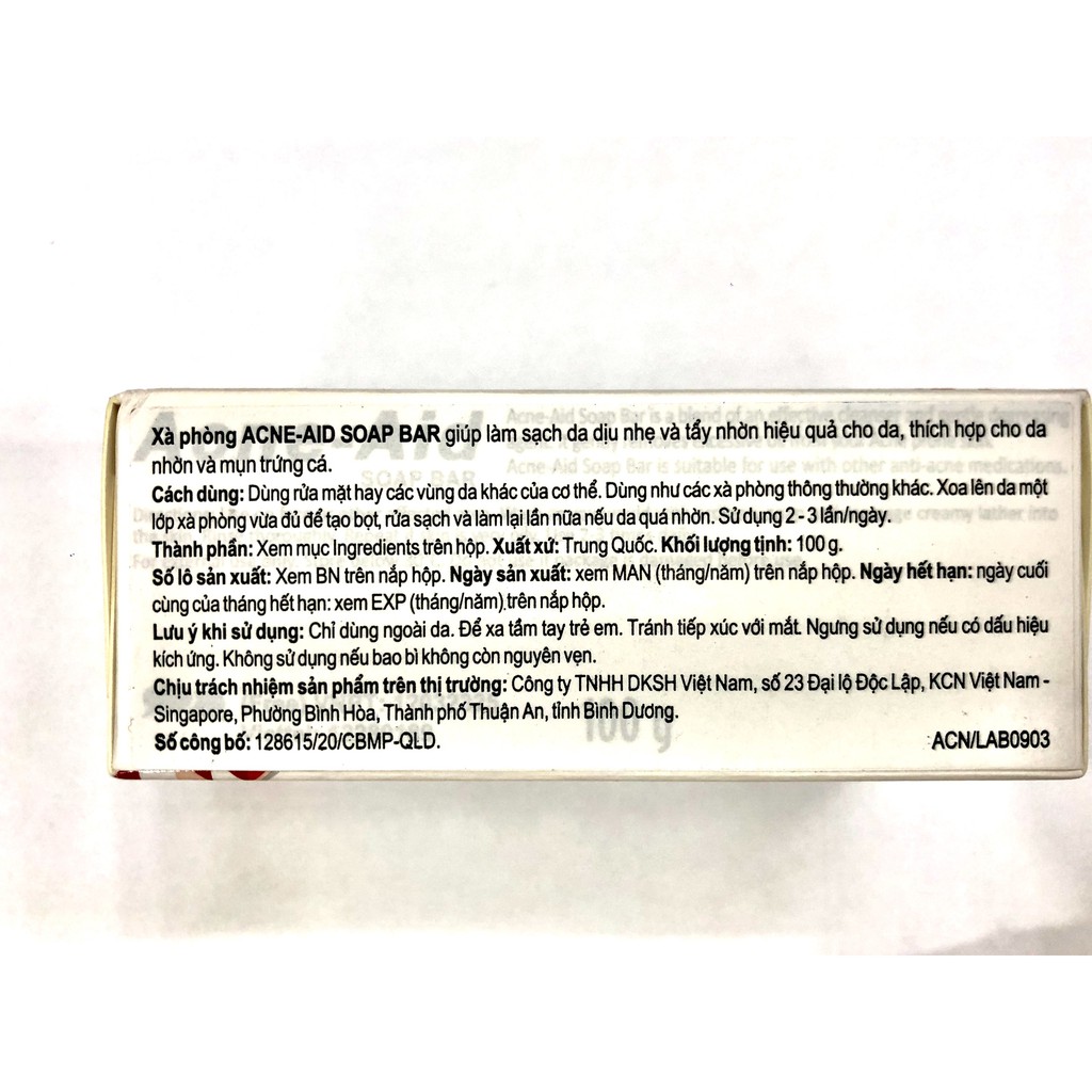 Xà phòng ACNE - AID SOAP BAR