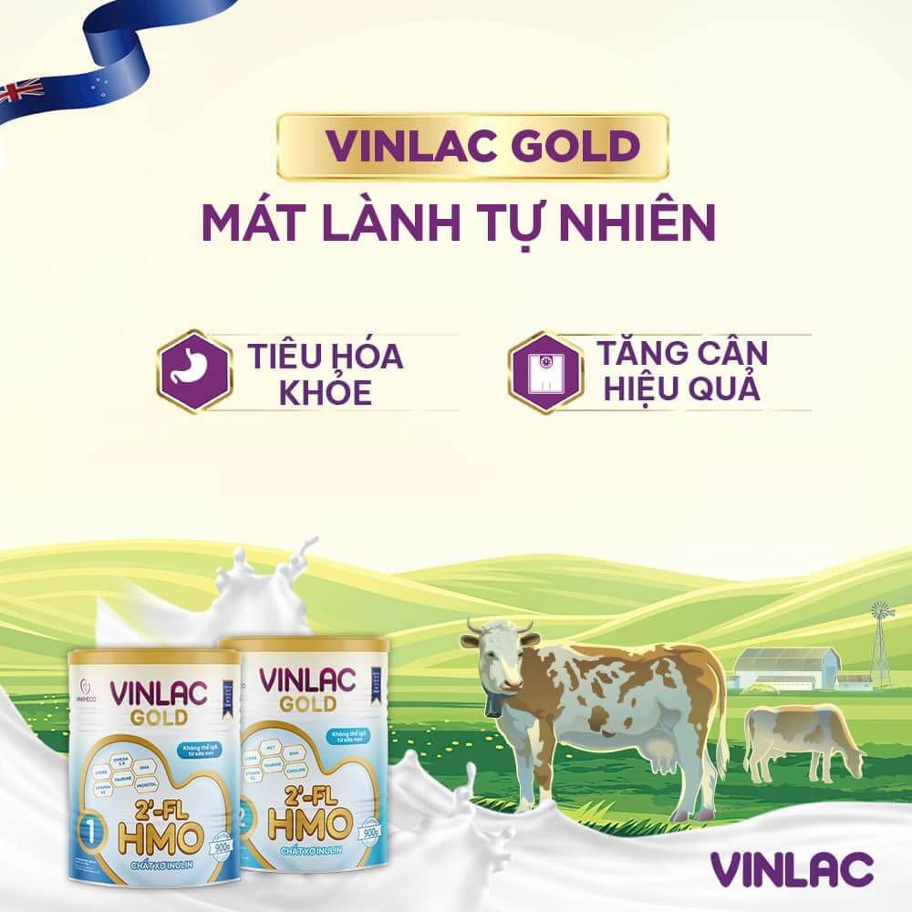 Sữa Vinlac Gold số 1-2 lon 800gram