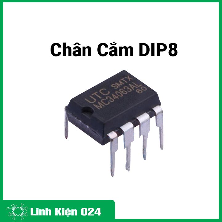 IC nguồn MC34063 DIP8 36V 1.5A chuyển đổi điện áp DC – DC