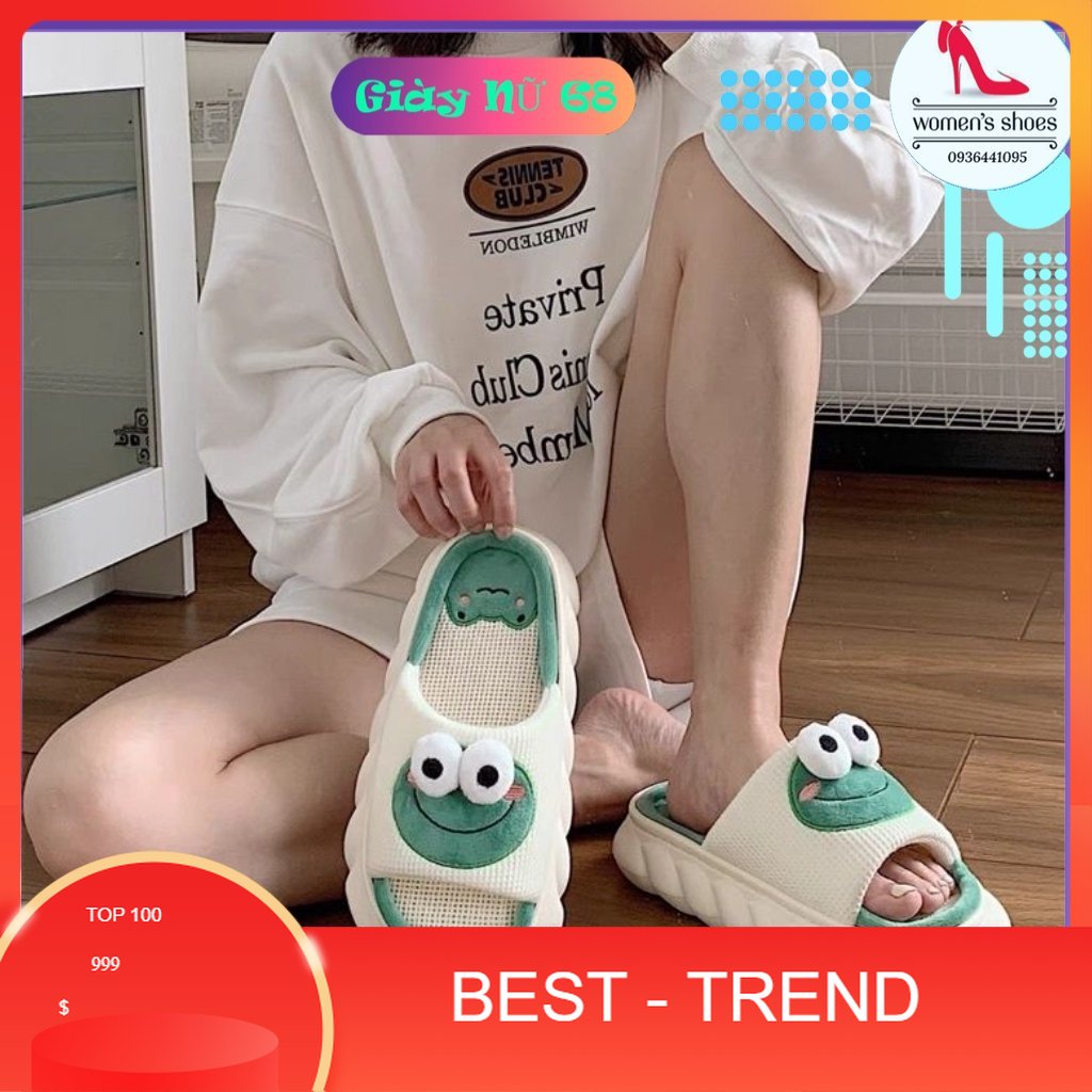 Dép Nữ Hình Mặt Ếch Siêu Êm , Đẹp Xịn CB