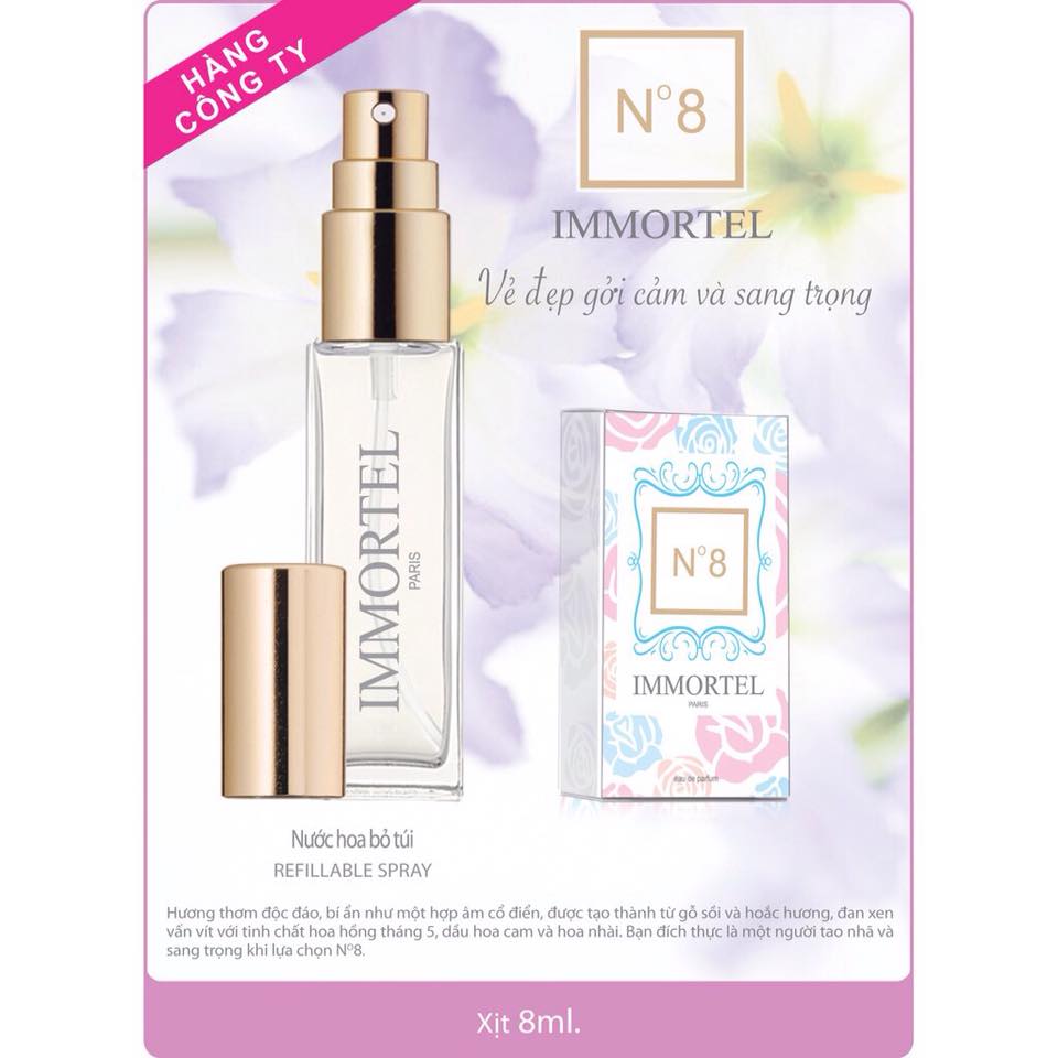 Nước Hoa IMMORTEL chai xịt dung tích 8mL Eau de parfum