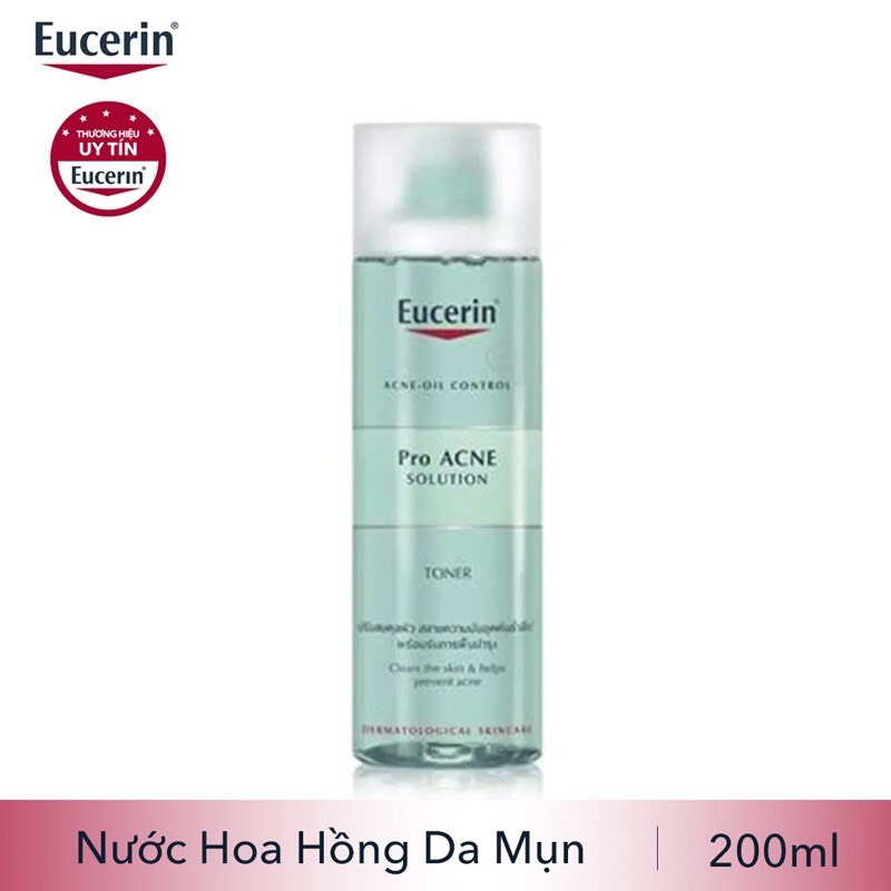 Nước hoa hồng Eucerin Pro acne solution toner chai 200ml