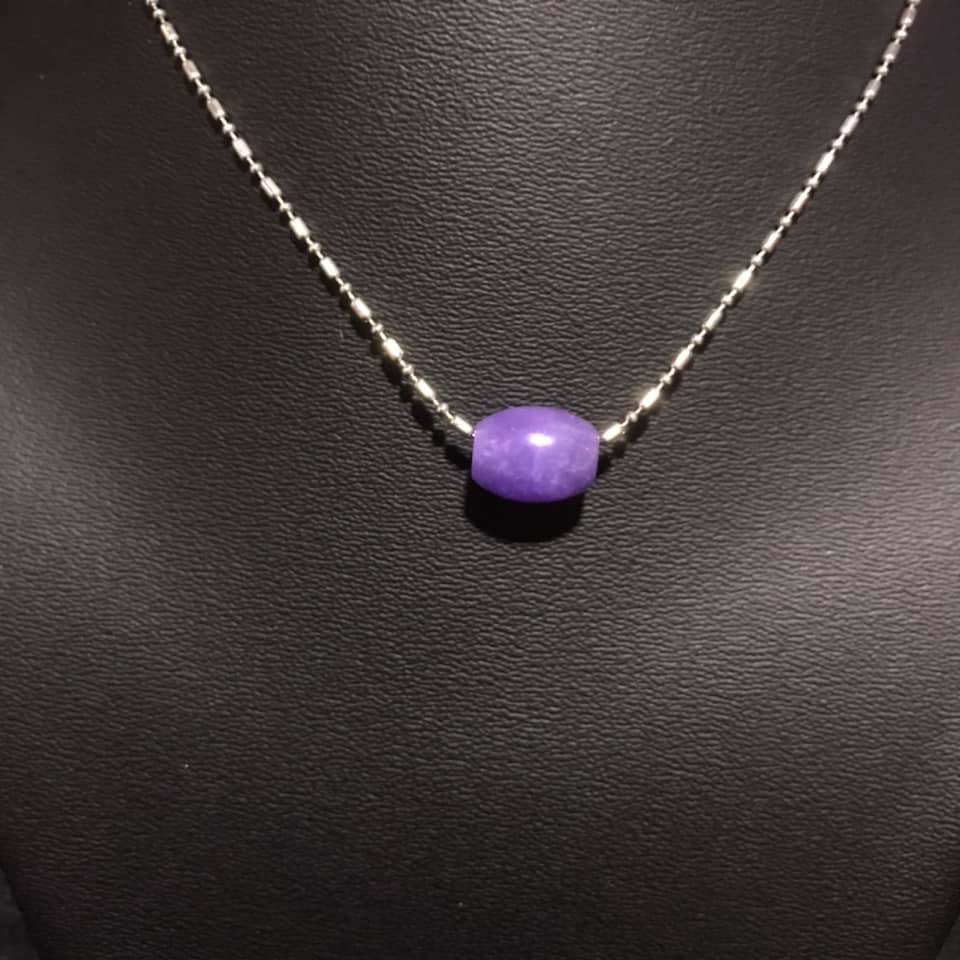 [HCM]LU THỐNG ĐÁ CẨM THẠCH TÍM TẶNG KÈM DÂY ĐEO SIZE 8LY